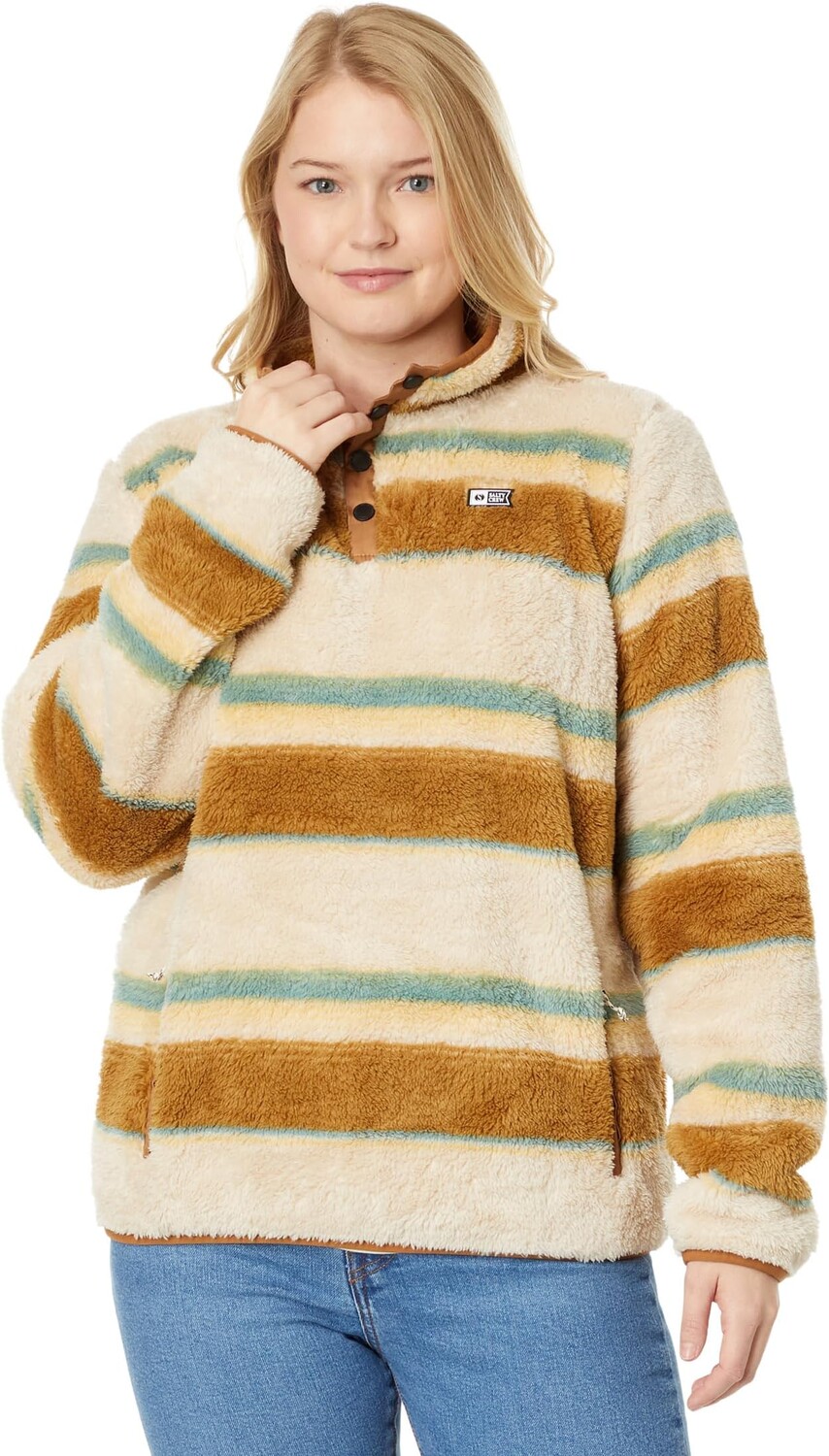 

Куртка Salty Crew Calm Seas Sherpa Pullover, натуральный