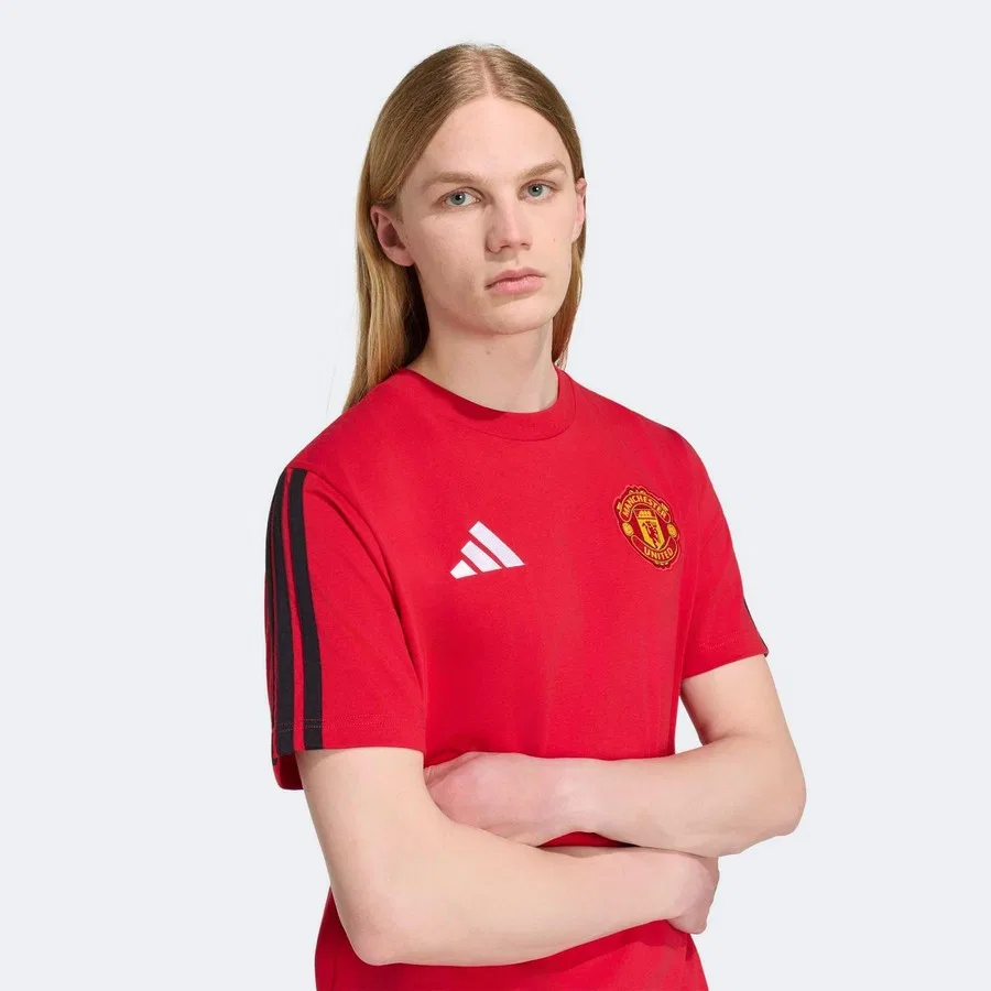 Футболка с длинным рукавом Manchester United DNA adidas, Красный — фото 4