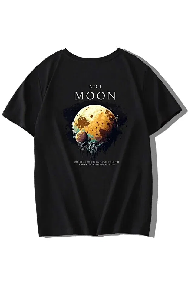 Детская футболка с принтом для мальчиков Moon T-Shirt Brz Kids, Black