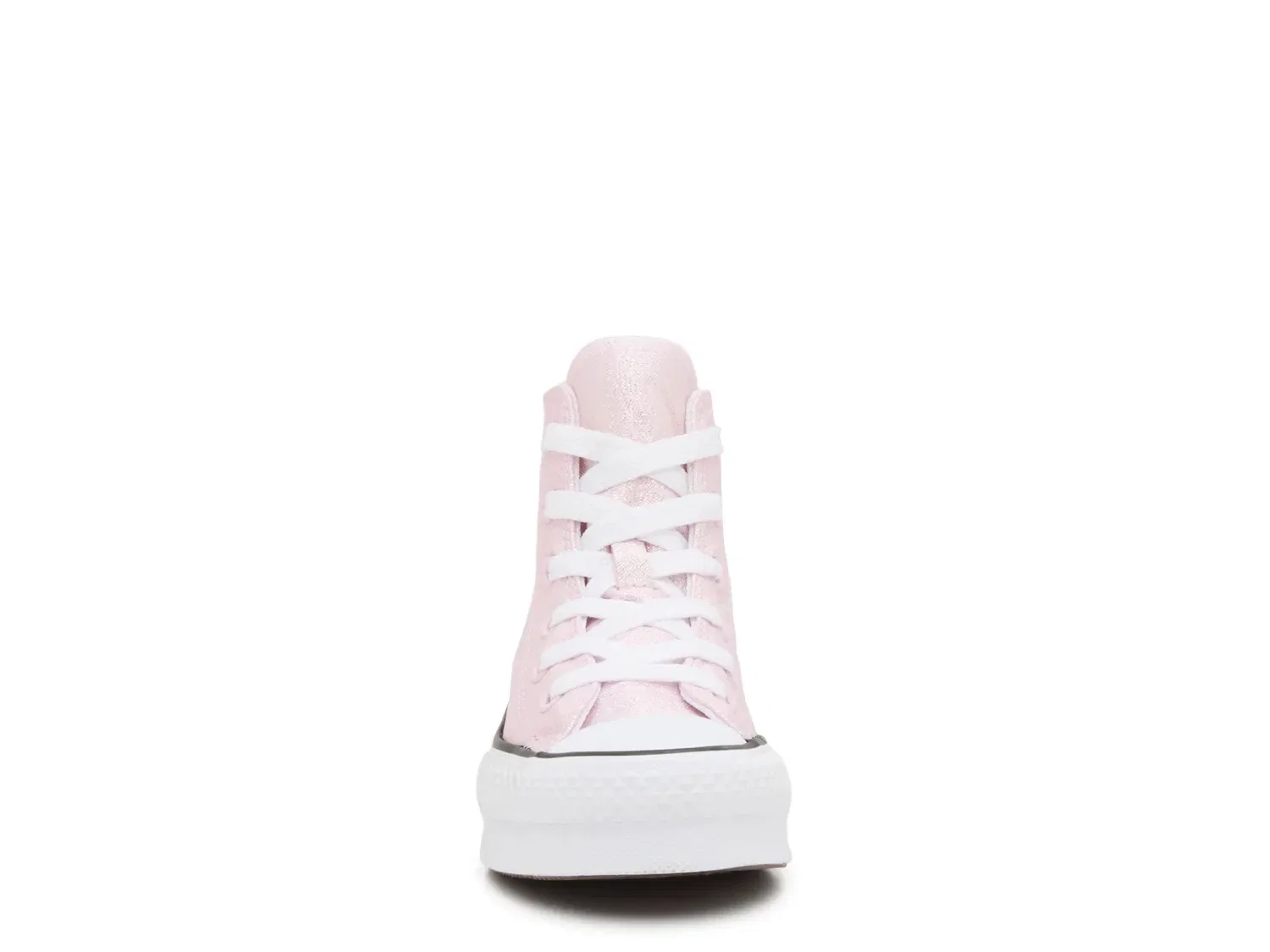 Кроссовки высокие с блестками Chuck Taylor All Star EVA Lift Hi Glitter, Converse, светло-розовый — фото 2