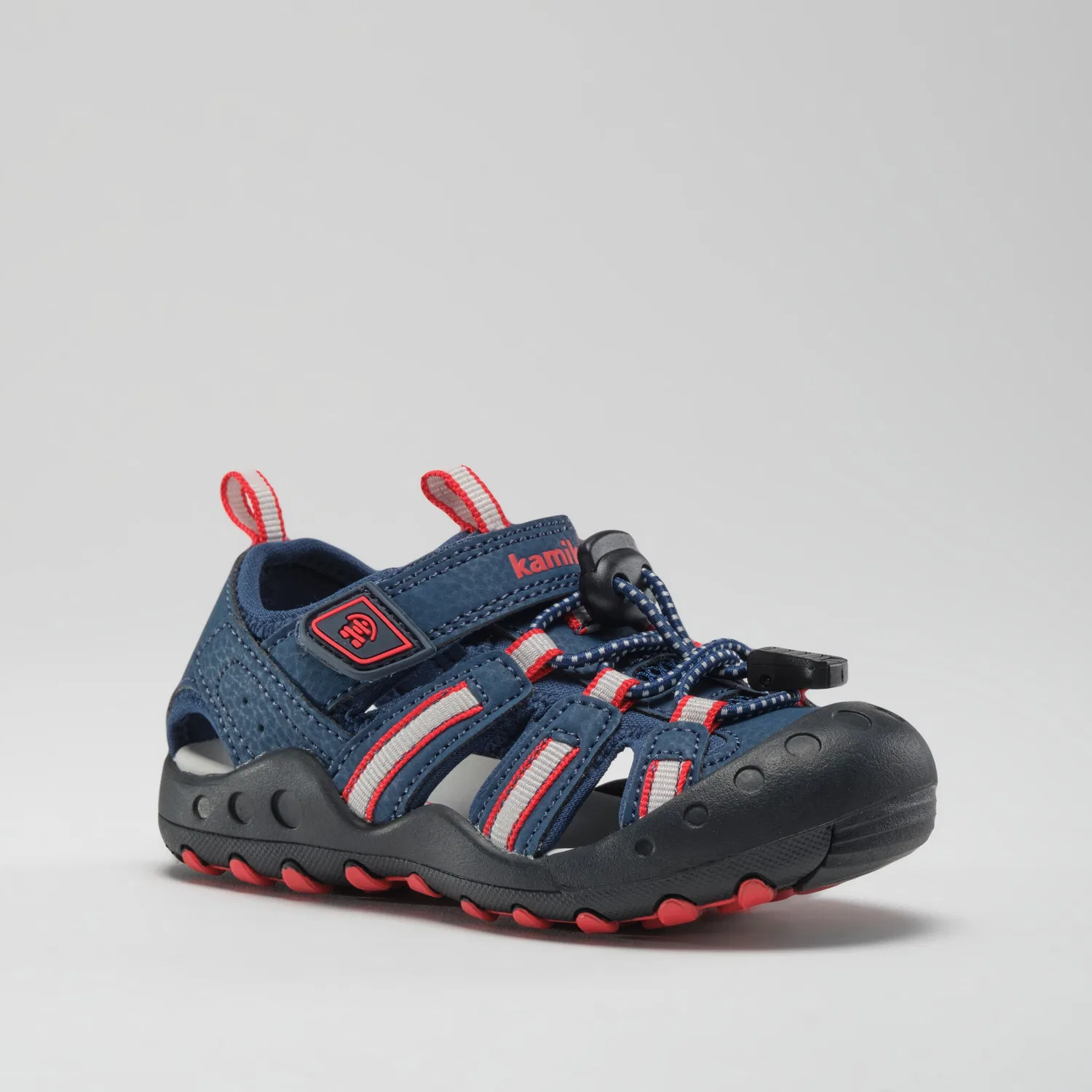 Детские сандалии с закрытым носом Kamik, Navy/Red