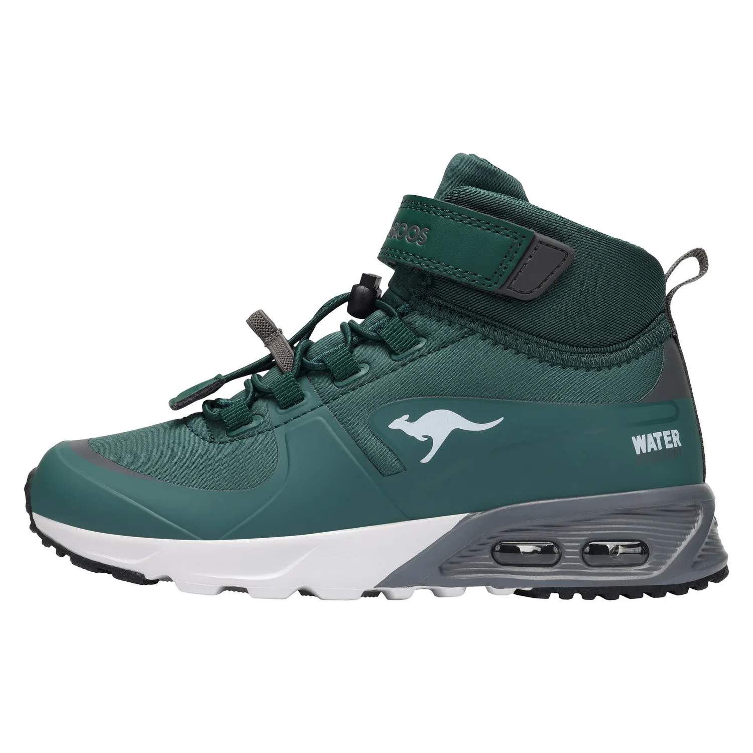 Детские кроссовки водонепроницаемые KX-HYDRO KangaROOS, Deep Emerald/Steel Grey