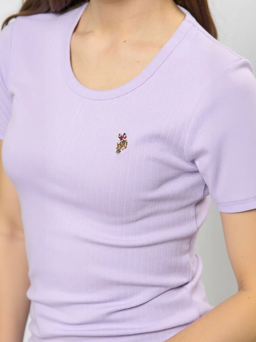 Топ U.S. POLO ASSN., сиреневый — фото 4