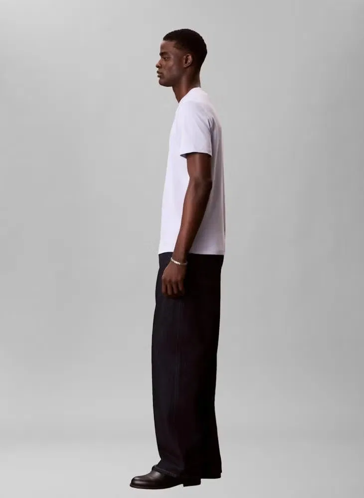 Футболка из хлопка пима, модель Pima cotton, Calvin Klein, фиолетовый — фото 3