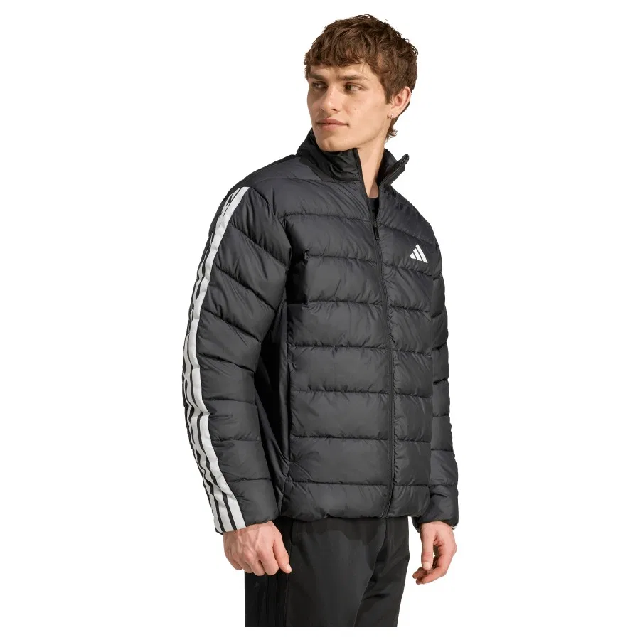 Мужская куртка с длинным рукавом Essentials CLIMAWARM 3-Stripes Synthetic Down Jackets adidas, Черный — фото 3