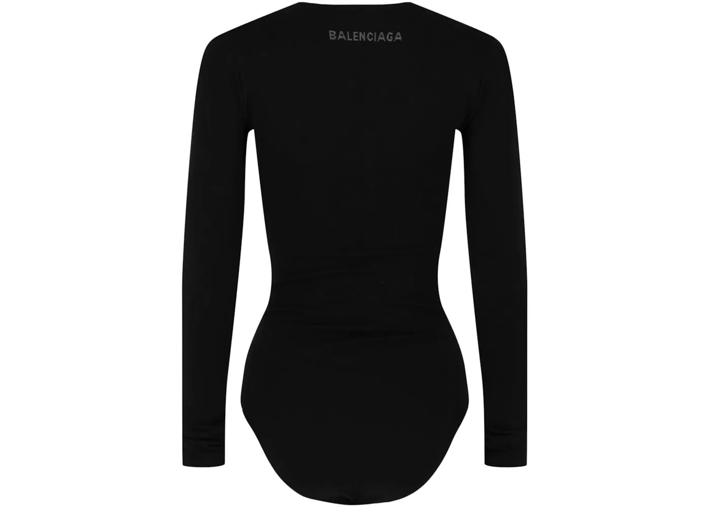 Женский боди с длинным рукавом Bodysuit Balenciaga, Black White — фото 2