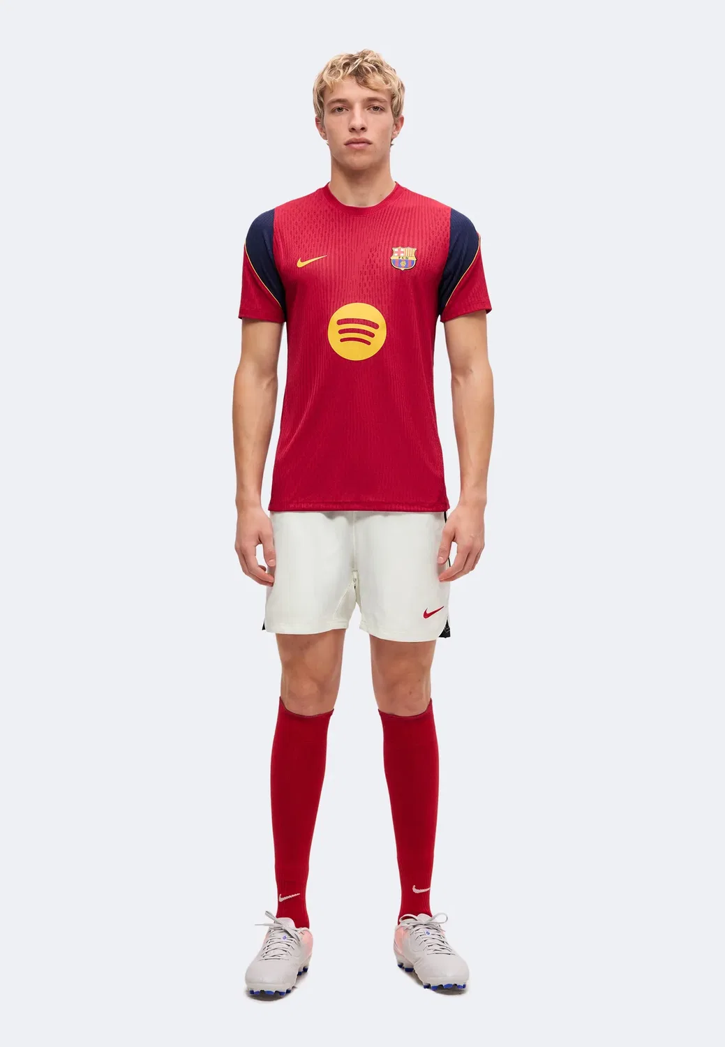 Футболка ФК Барселона Strike Elite - спортивная футболка Nike Performance, Noble Red/Blackened Blue/Mineral Yellow — фото 2