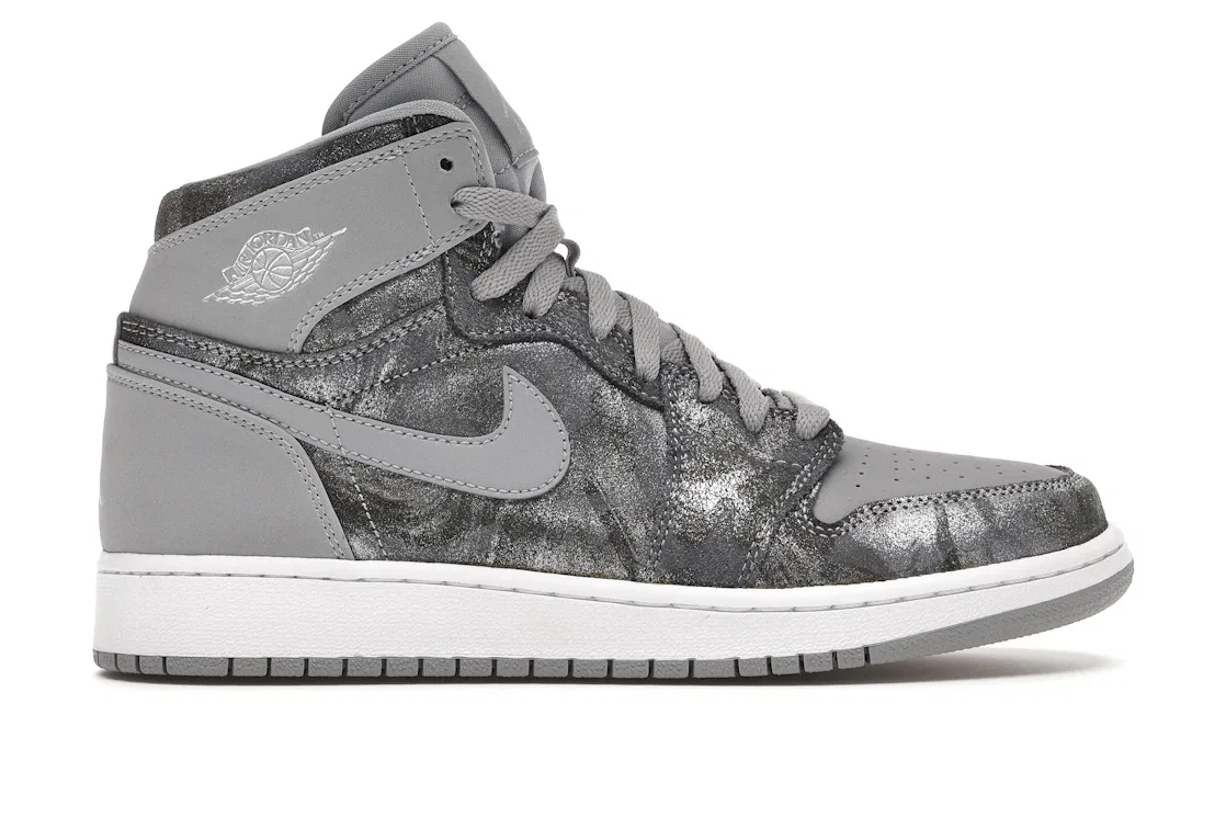 Детские кроссовки Lifestyle Jordan 1 Retro, Wolf Grey/Metallic Silver/White
