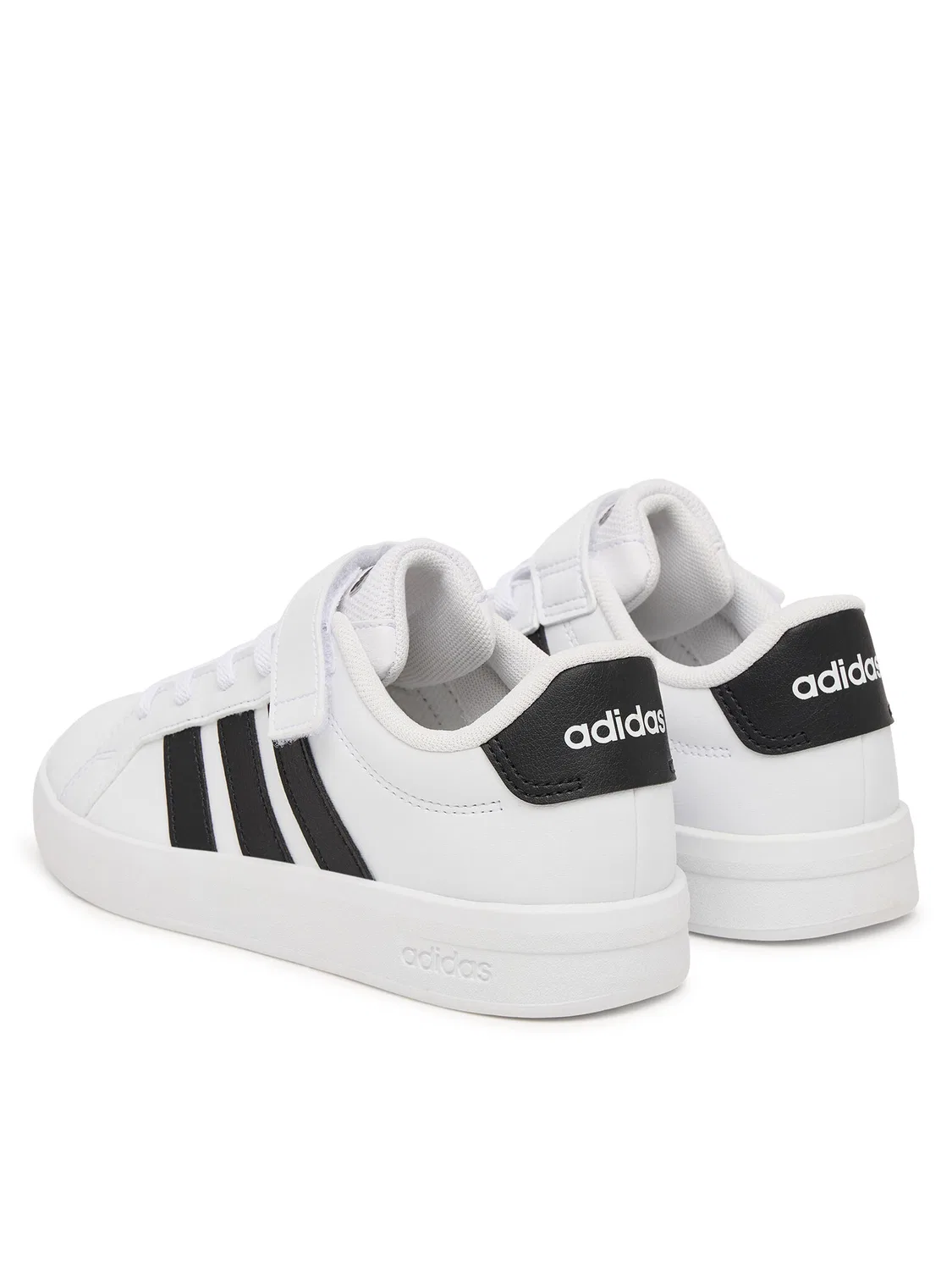 Кроссовки для мальчика Grand Court Shoes Children Adidas, белый — фото 3