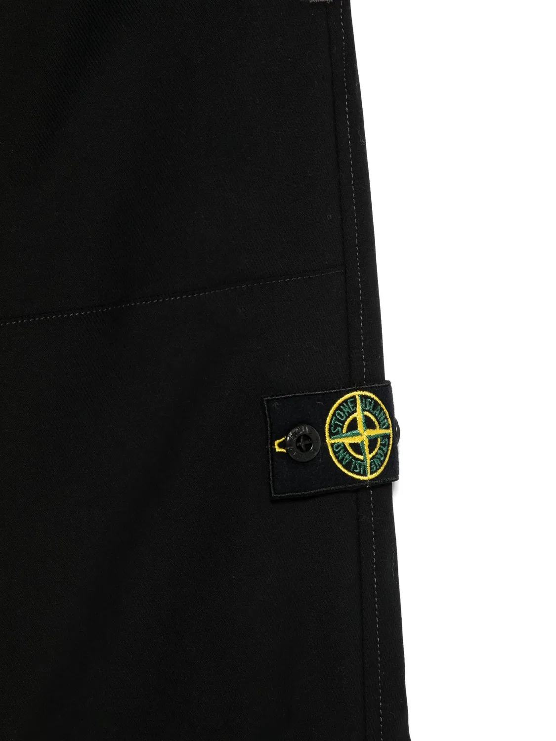 Брюки с эмблемой компаса Stone Island, черный — фото 3
