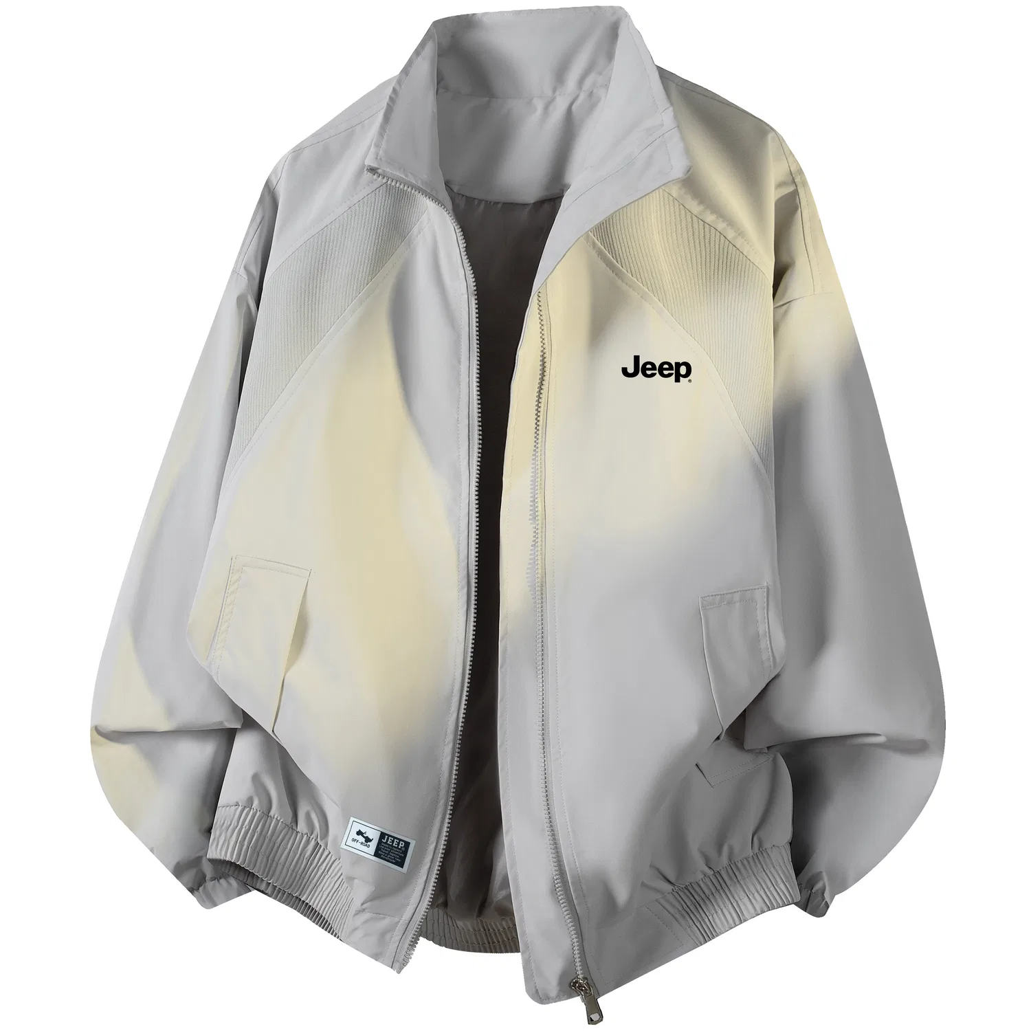 Детская куртка прямого кроя со стоячим воротником Jeep Leisure Collection, Light Gray
