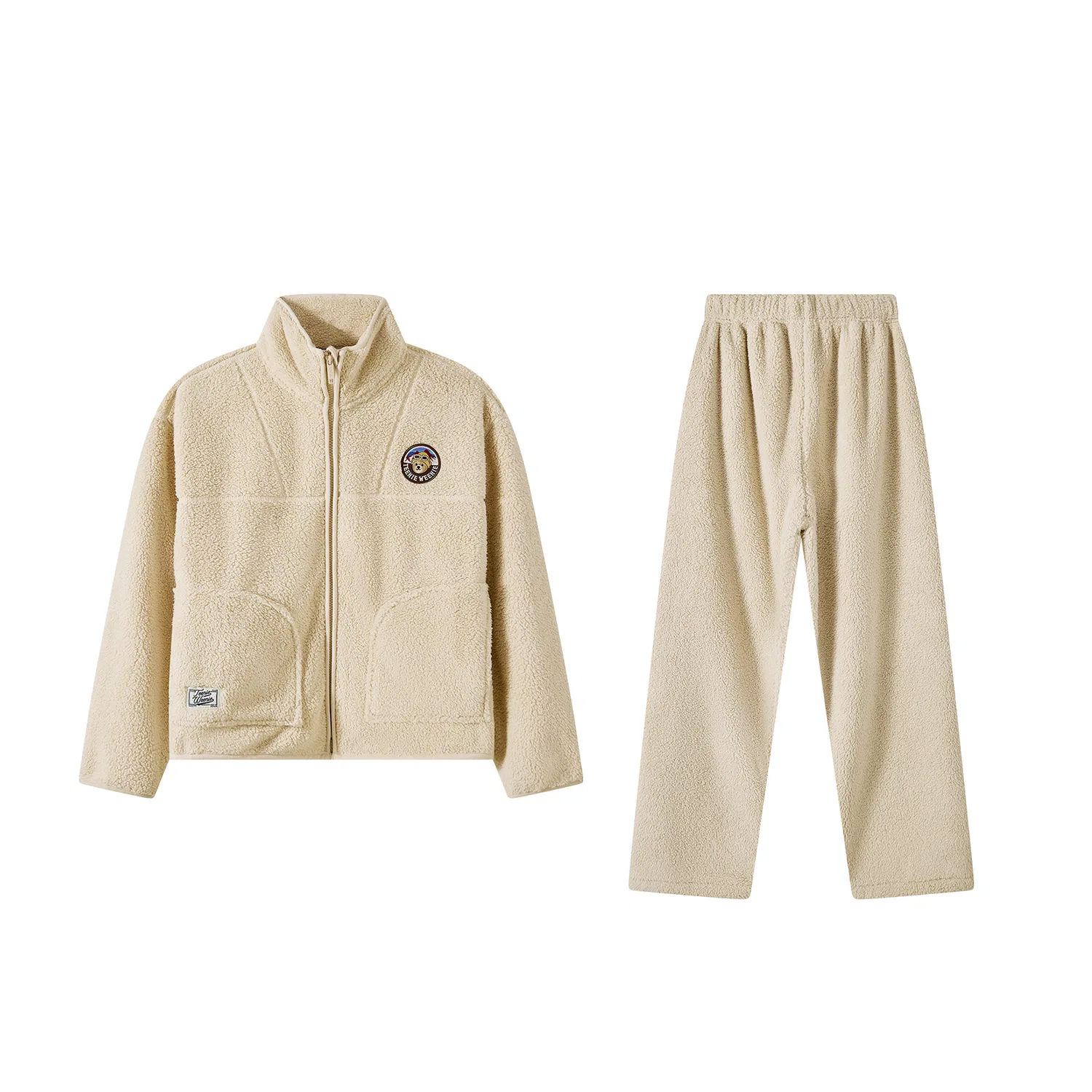 Детский комплект пижамы с принтом Teenie Weenie, Light Khaki