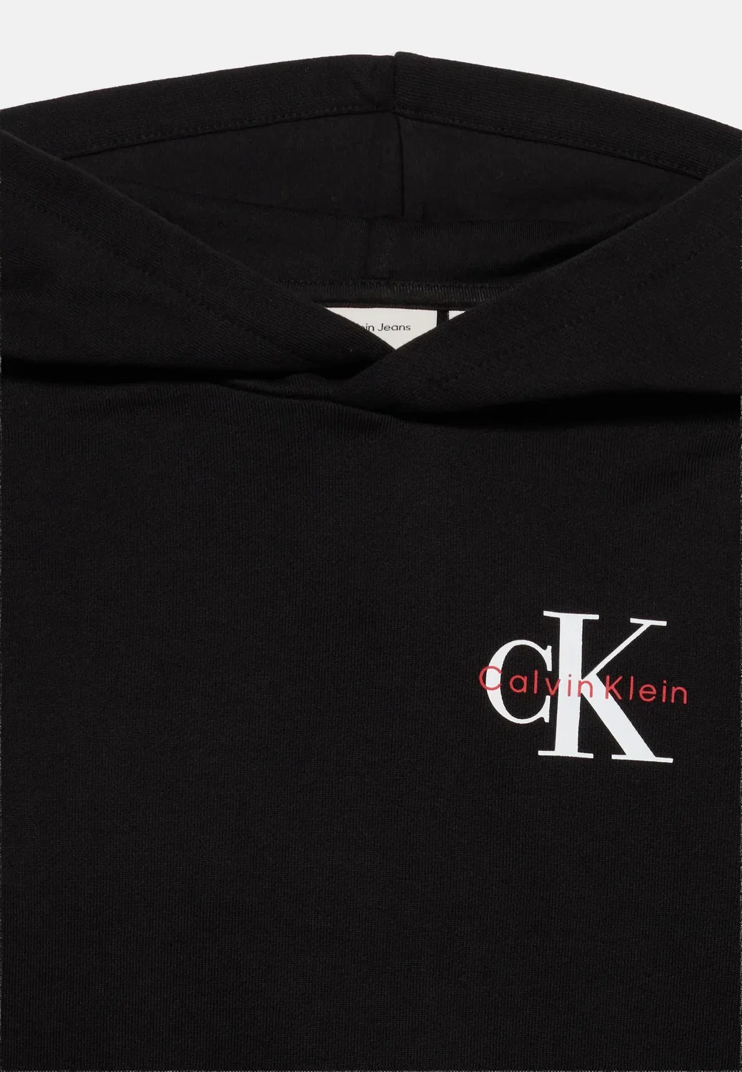 Худи с монологом на груди, унисекс - худи Calvin Klein Jeans, Black — фото 3
