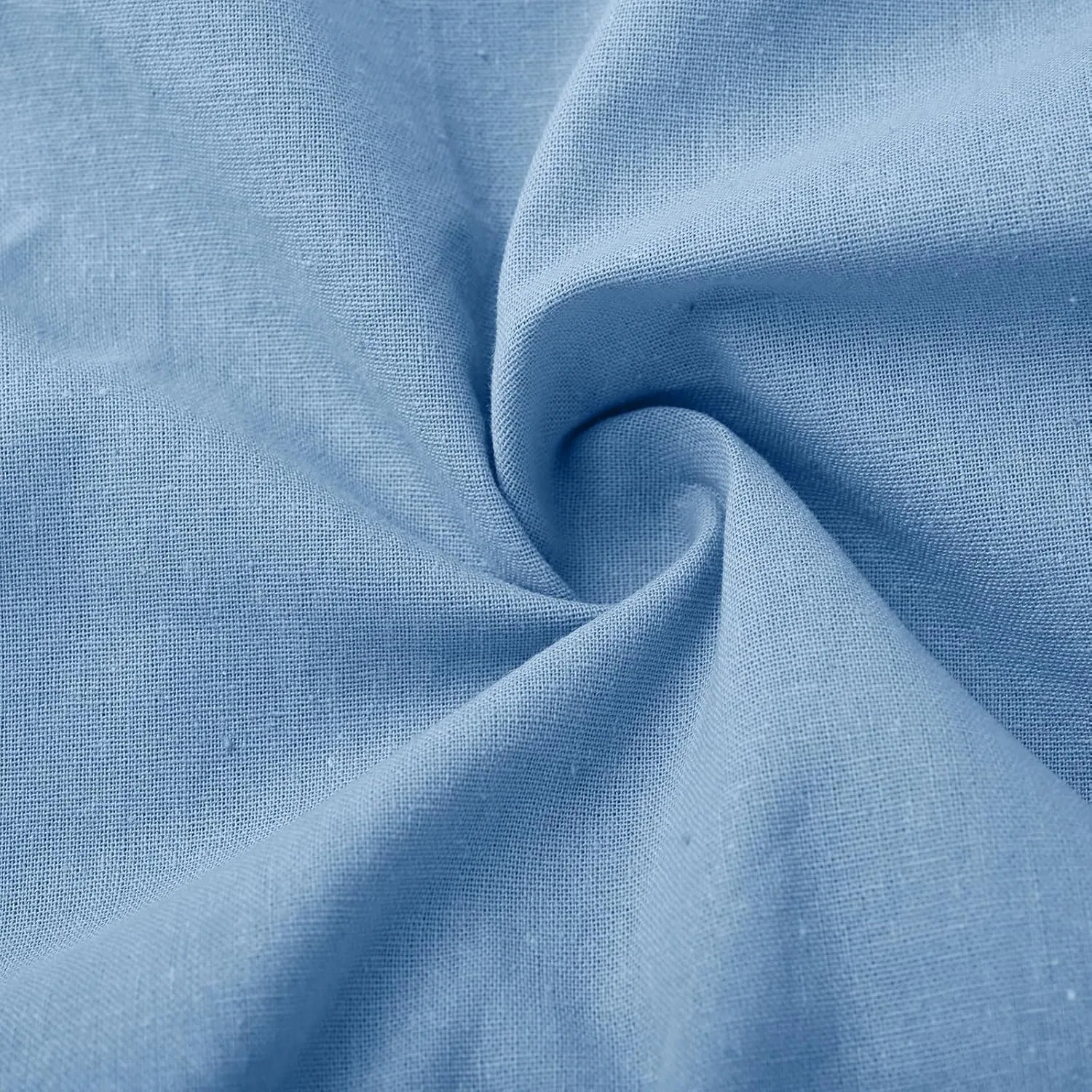 Женское повседневное платье на пуговицах с V-образным вырезом, Light Blue — фото 4
