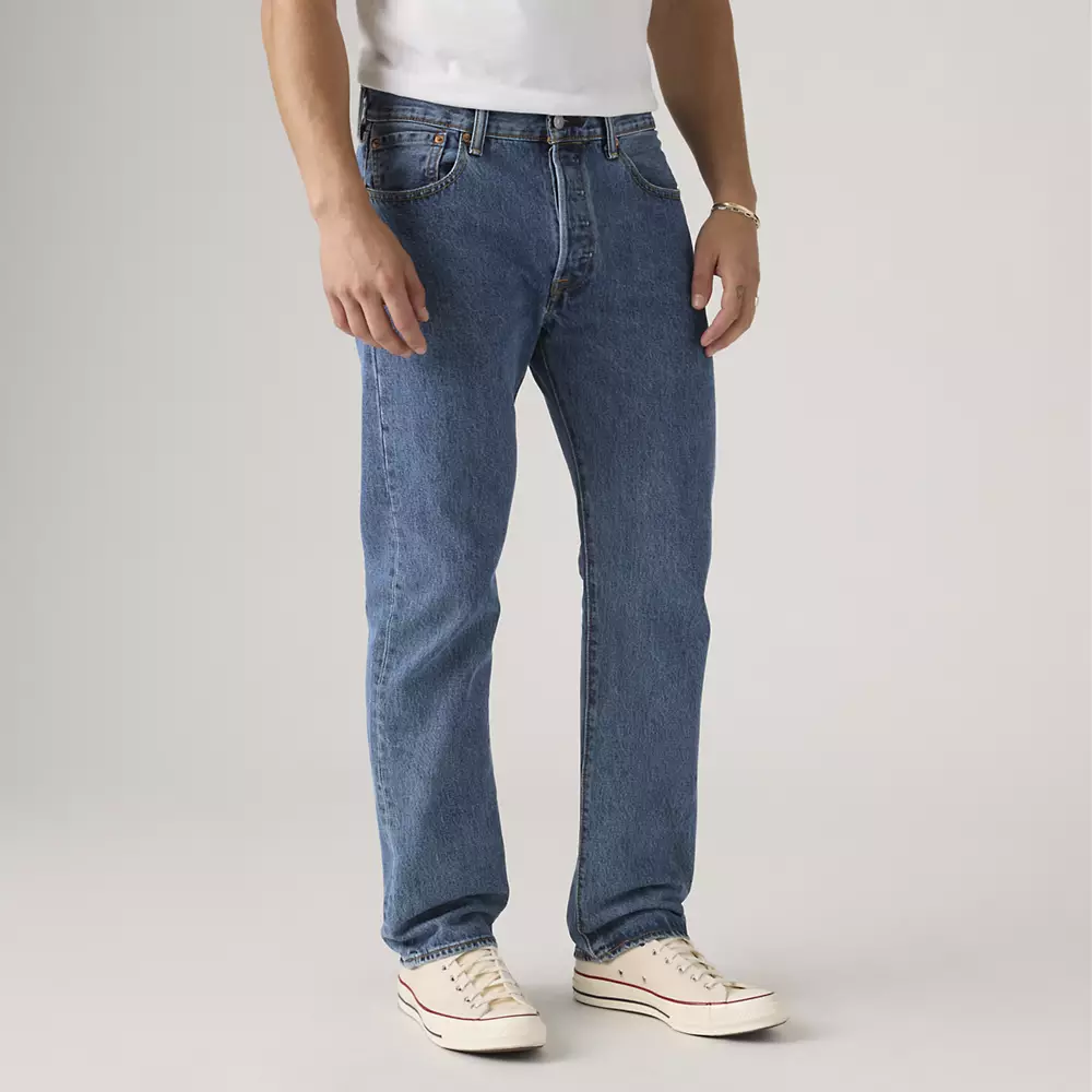 Мужские джинсы Levi’s 501 Original Fit, Medium Stonewash — фото 4