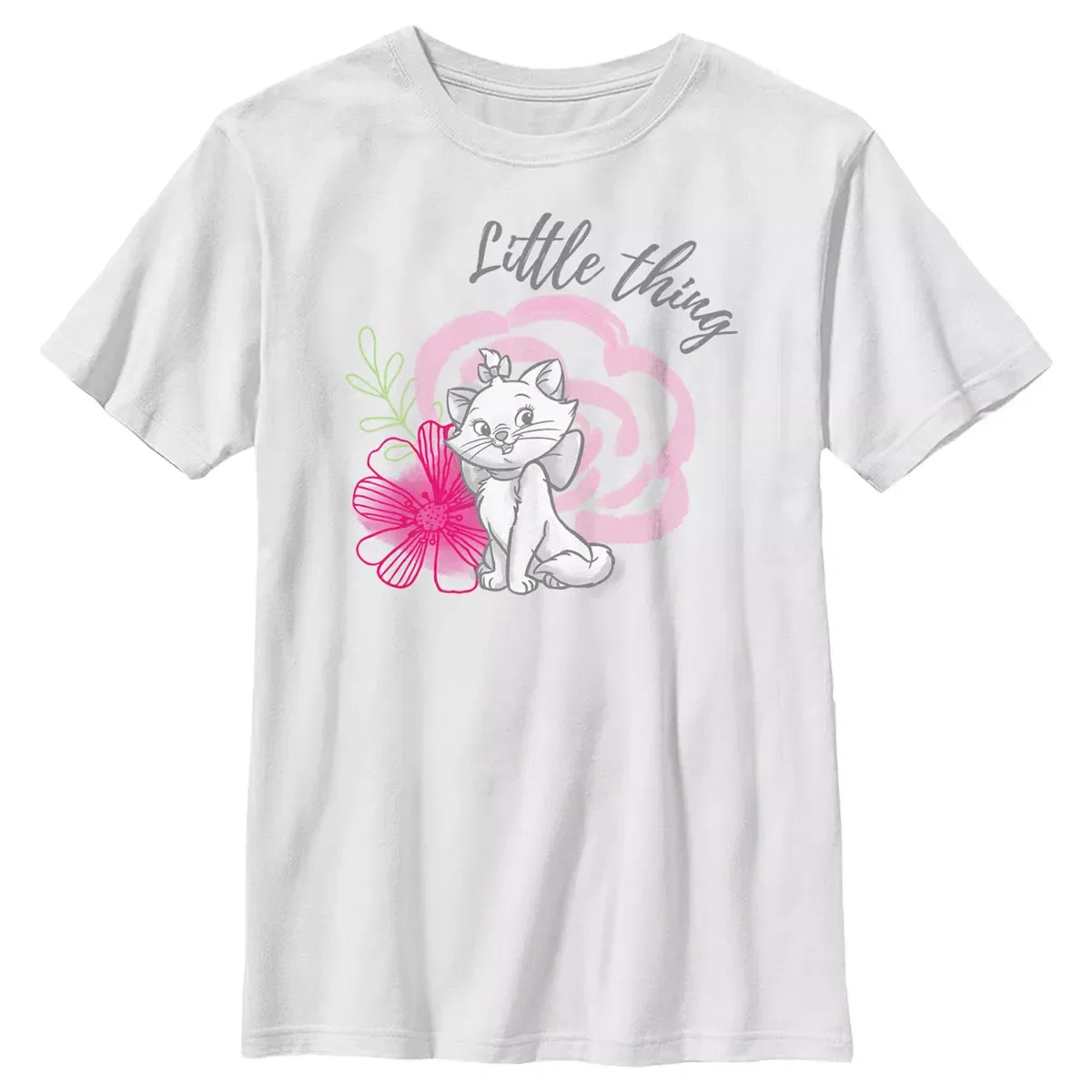Детская футболка с принтом Boy's Aristocats Marie Little Thing Disney, White