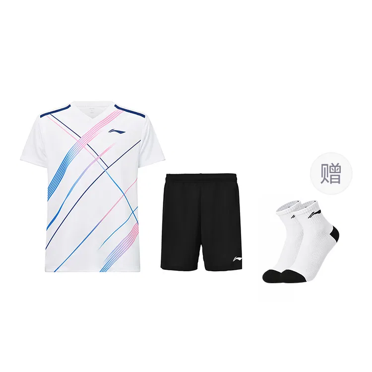 Детский спортивный комплект Li-Ning Badminton Collection, White Black