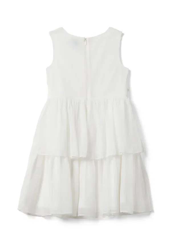 Платье с цветочной аппликацией Regular fit Ovs, Optical White, белый — фото 2