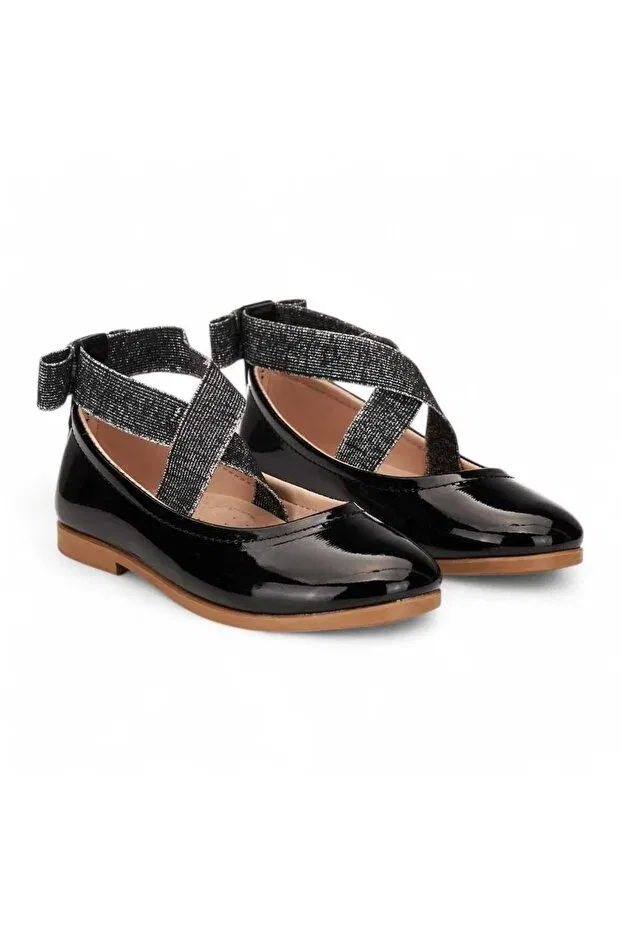 Детские балетки для девочек без каблука Minipa, Black