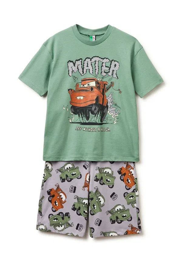Короткая пижама Disney Pixar «Тачки», комплект - пижамный комплект United Colors Of Benetton, зеленый