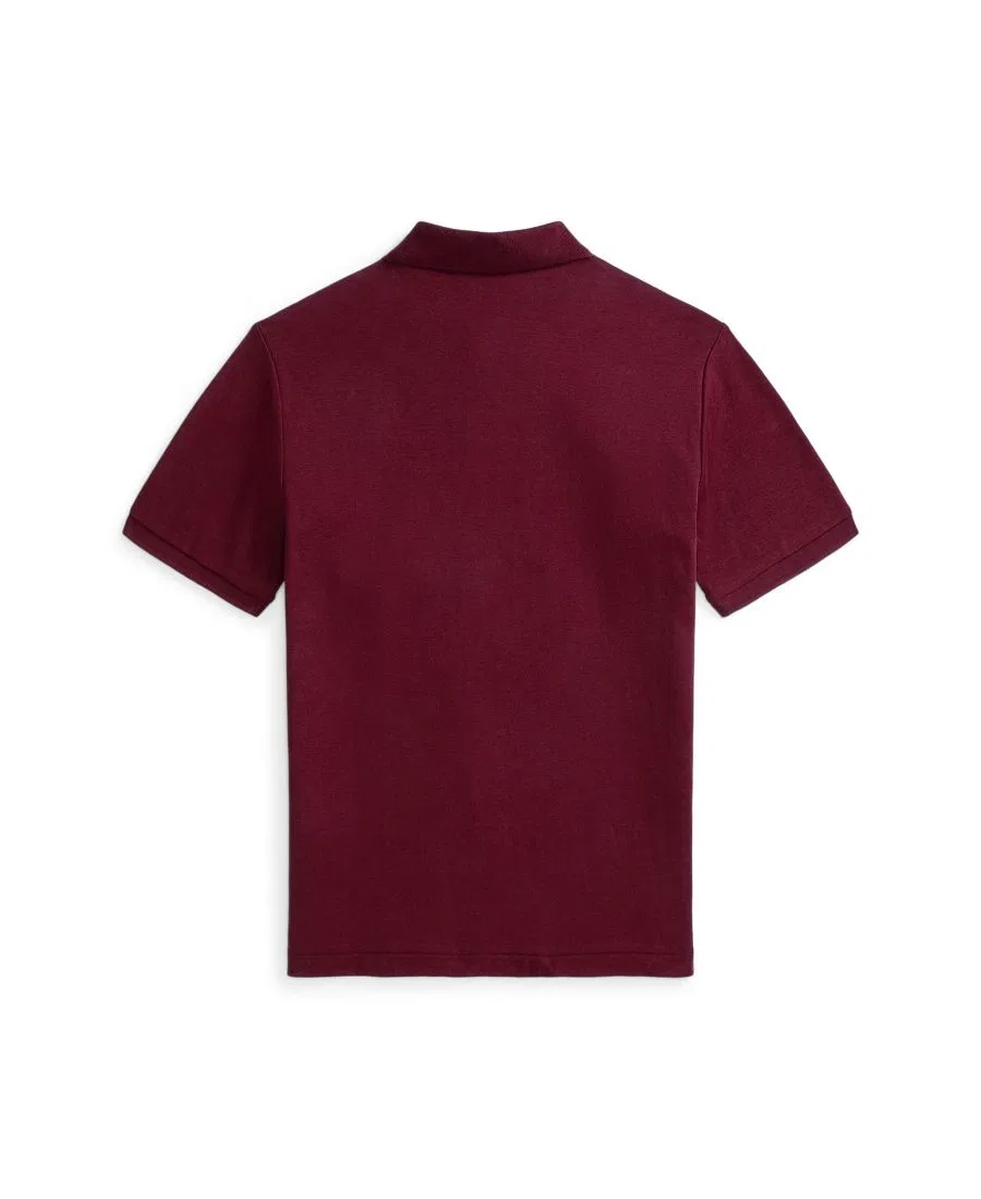 Поло из мягкого хлопка для мальчиков 8-20 лет Polo Ralph Lauren, Classic Wine — фото 2
