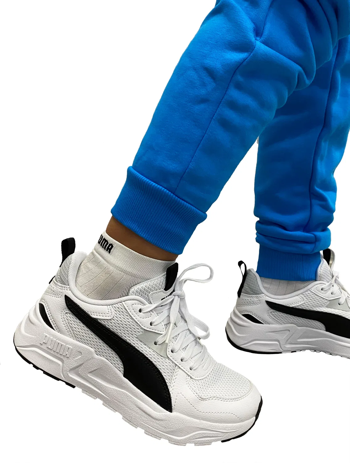 Детские спортивные штаны с принтом Motorsport Puma, Blue