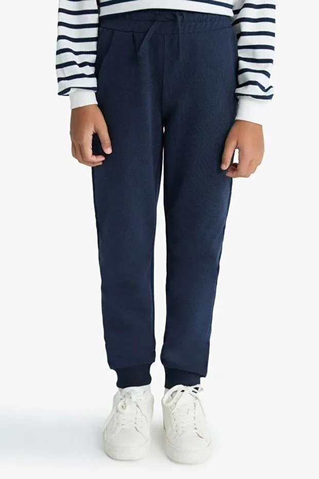 Детские спортивные штаны для мальчиков с двойными карманами Jogger Defacto, Navy Blue-Nv135 — фото 4