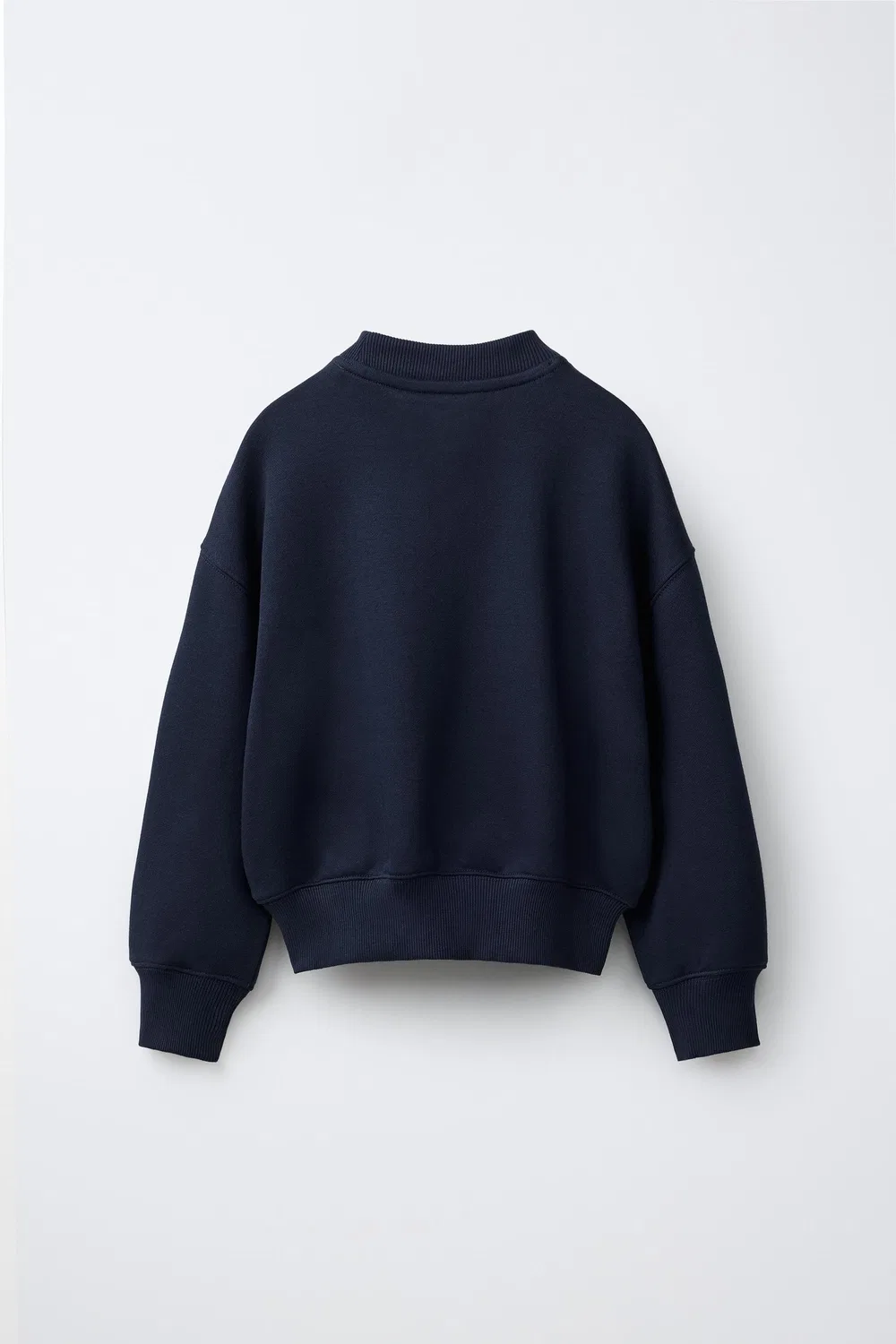 Простая спортивная толстовка ZARA, Navy blue — фото 2