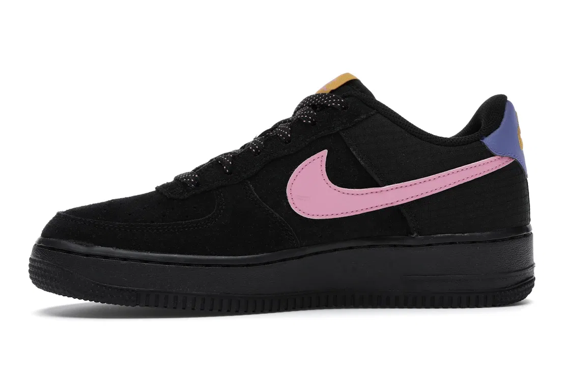 Детские кроссовки Lifestyle Nike Air Force 1 LV8 2, Black/Persian Violet-Pollen Rise-Magic Flamingo — фото 3