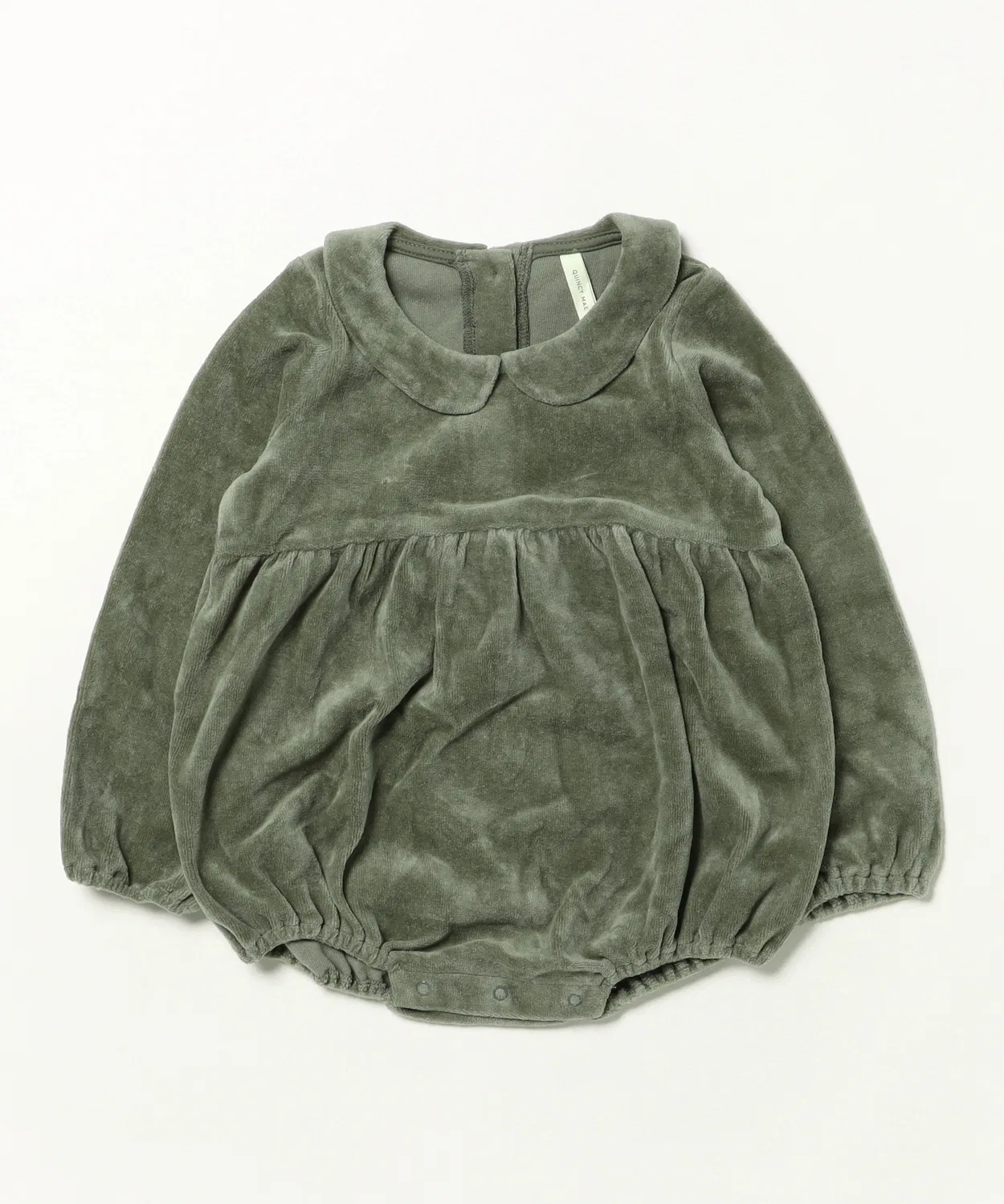 Детский боди-комбинезон с длинным рукавомQuincy Mae Peter Pan Romper, Green