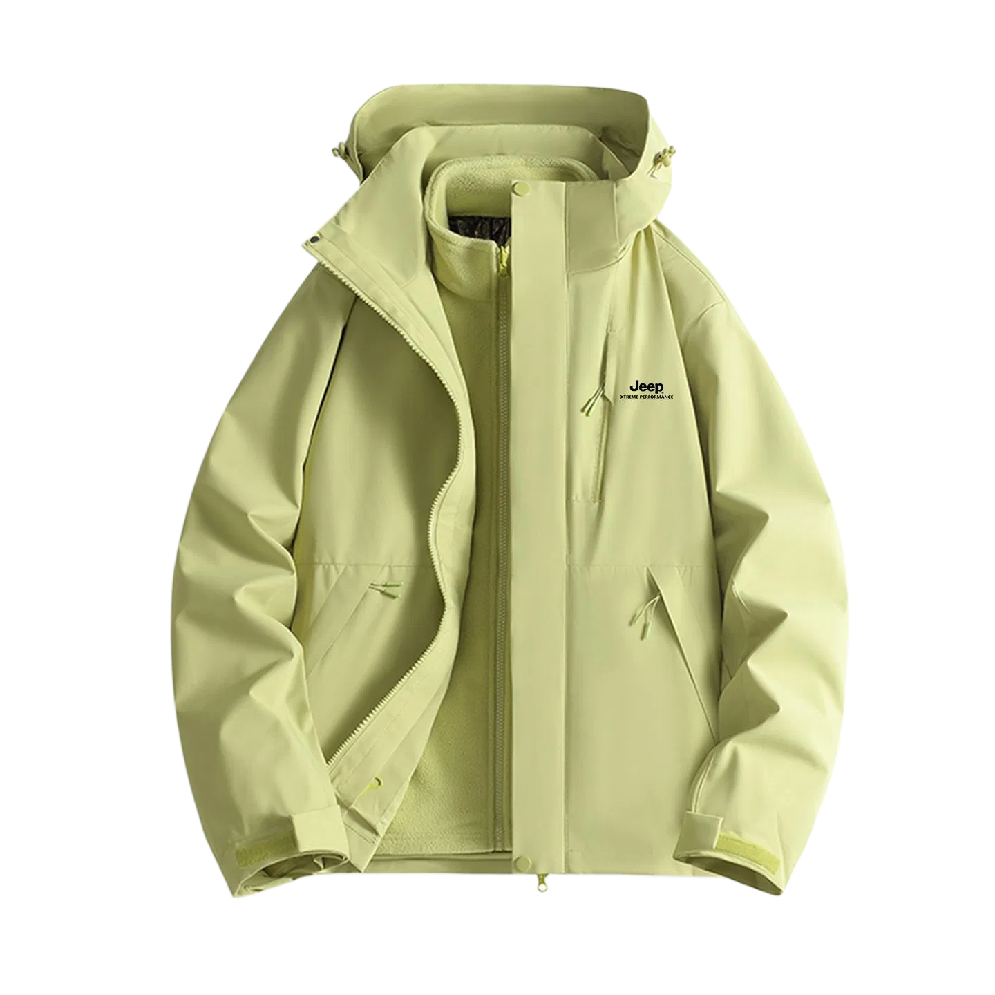 Детский худи с капюшоном и отстегивающейся подкладкой Jeep, Olive Green