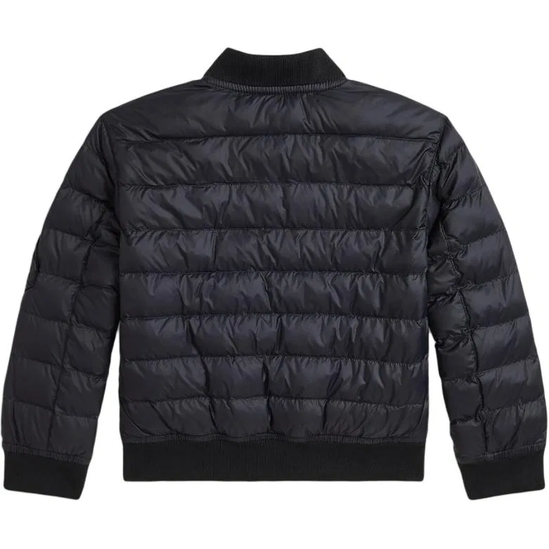 Детская куртка с утеплителем Black Kids' Polo Ralph Lauren, Черный — фото 3