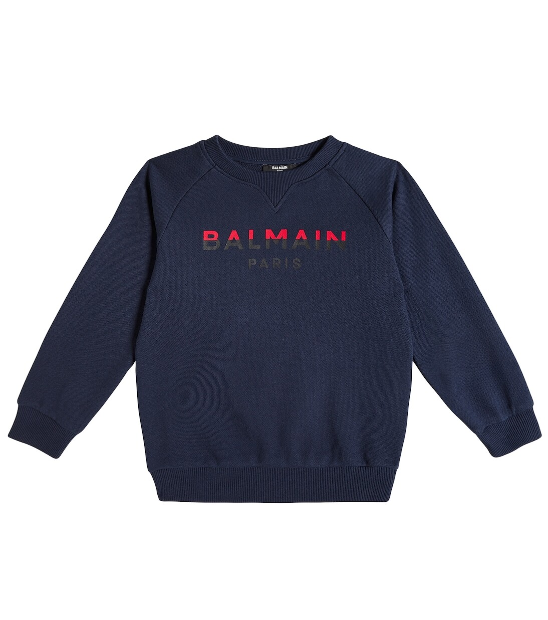 

Толстовка из хлопкового джерси с логотипом Balmain, синий