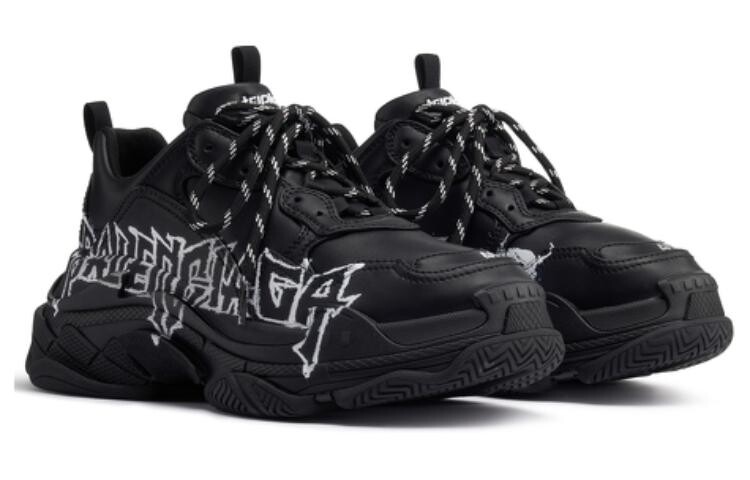Кроссовки мужские Balenciaga Triple S, черный — фото 3