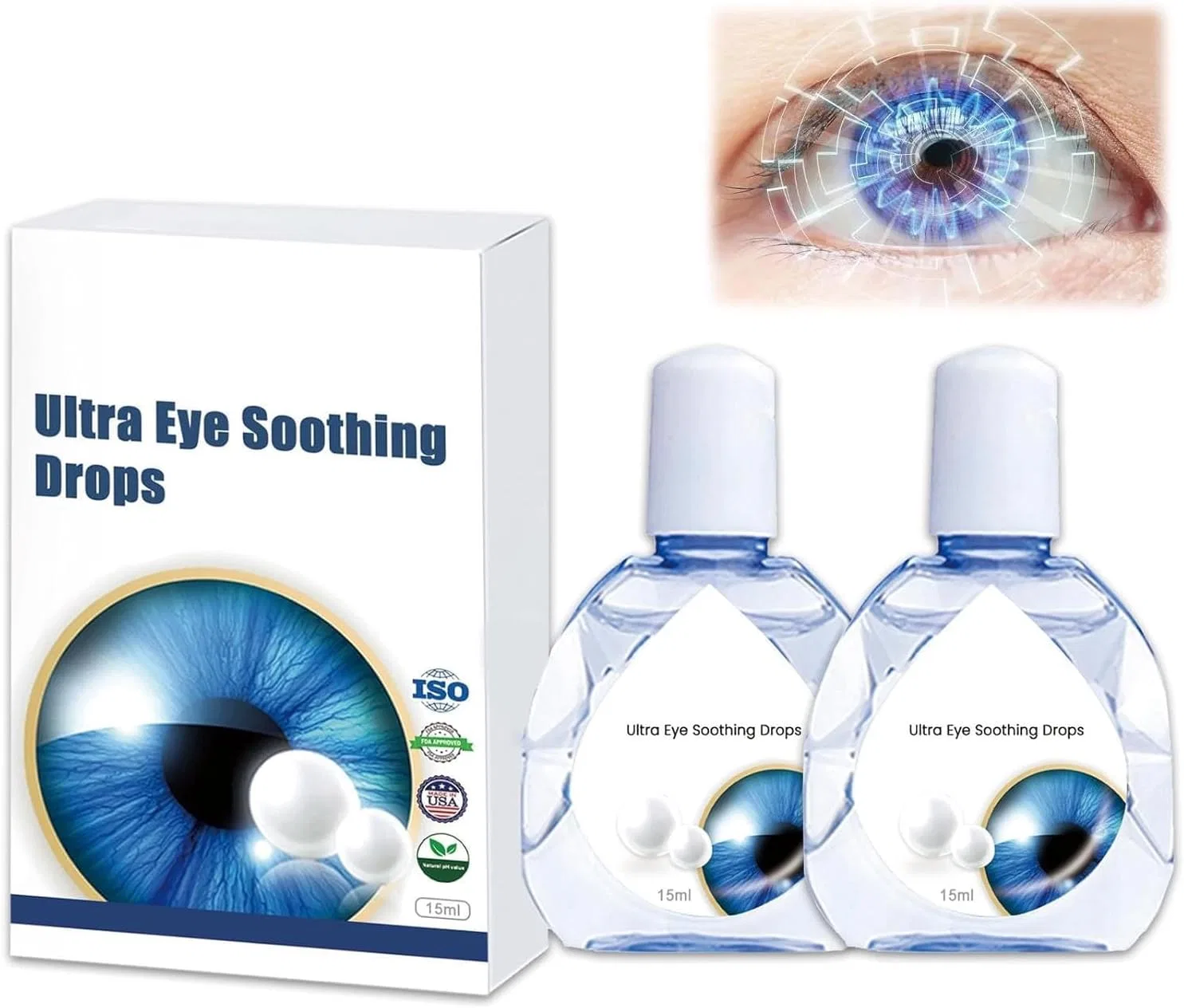 Капли для глаз Presbyopia Recovery Treatment, Pelinuar, набор 2 шт., 15 мл, Pack of 2