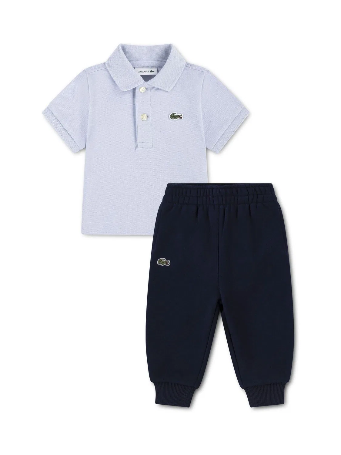 Комплект поло и джоггеров Lacoste, голубой