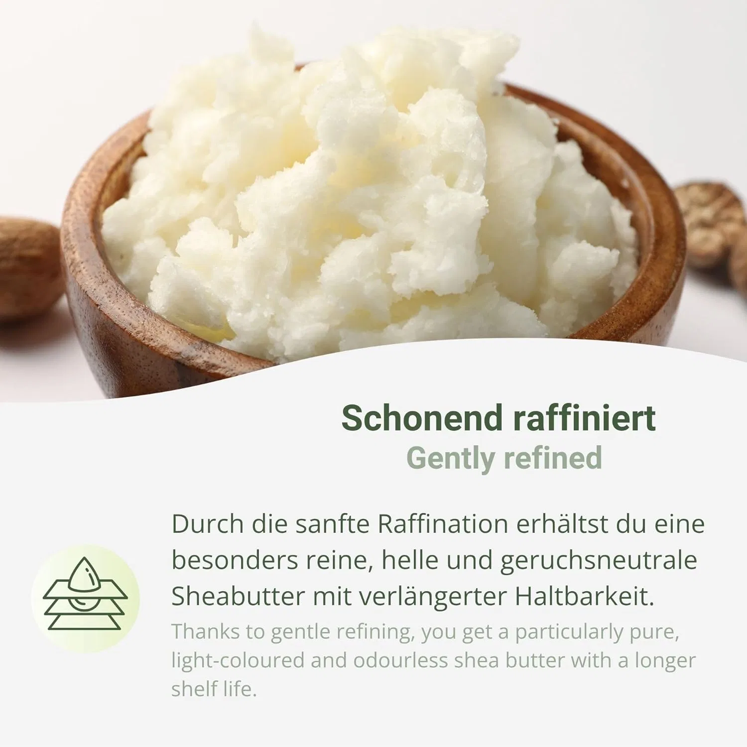 Масло ши Refined, Organic Shea Butter, 2 кг Distrebution — фото 4