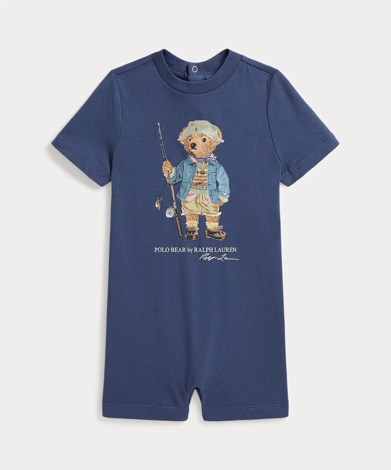 Детский боди-комбинезон с принтом Polo Bear POLO RALPH LAUREN CHILDRENSWEAR, Navy
