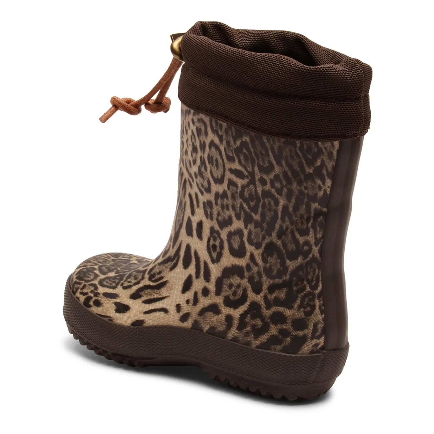 Детские резиновые сапоги с ламволиной подкладкой Bisgaard, Leopard — фото 3