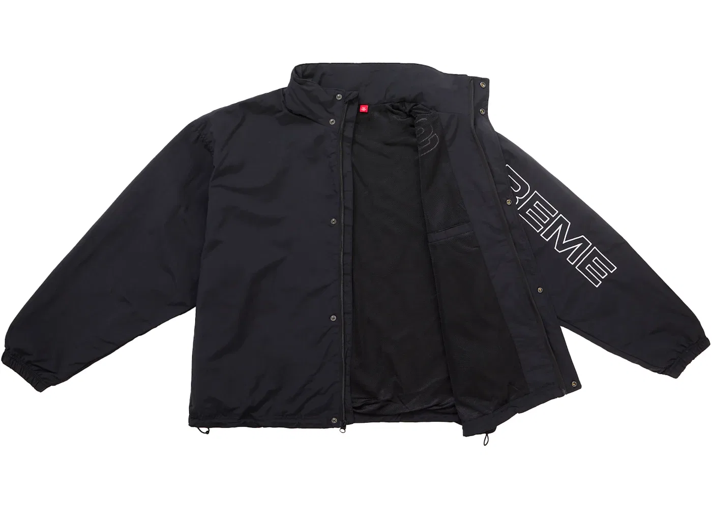 Мужская куртка с принтом Supreme Spellout (FW24), Black — фото 3