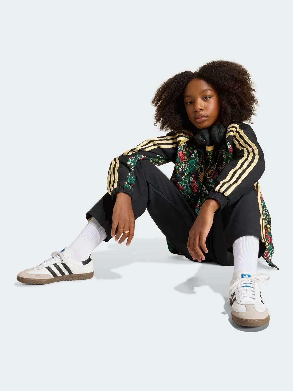 Куртка adidas Originals x Liberty London, черный — фото 2