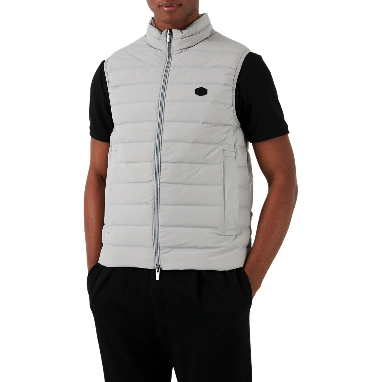 Мужской жилет Light Gray Emporio Armani — фото 3