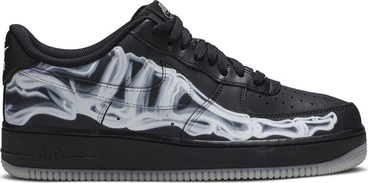 

Кроссовки Nike Air Force 1 '07 QS 'Black Skeleton', черный