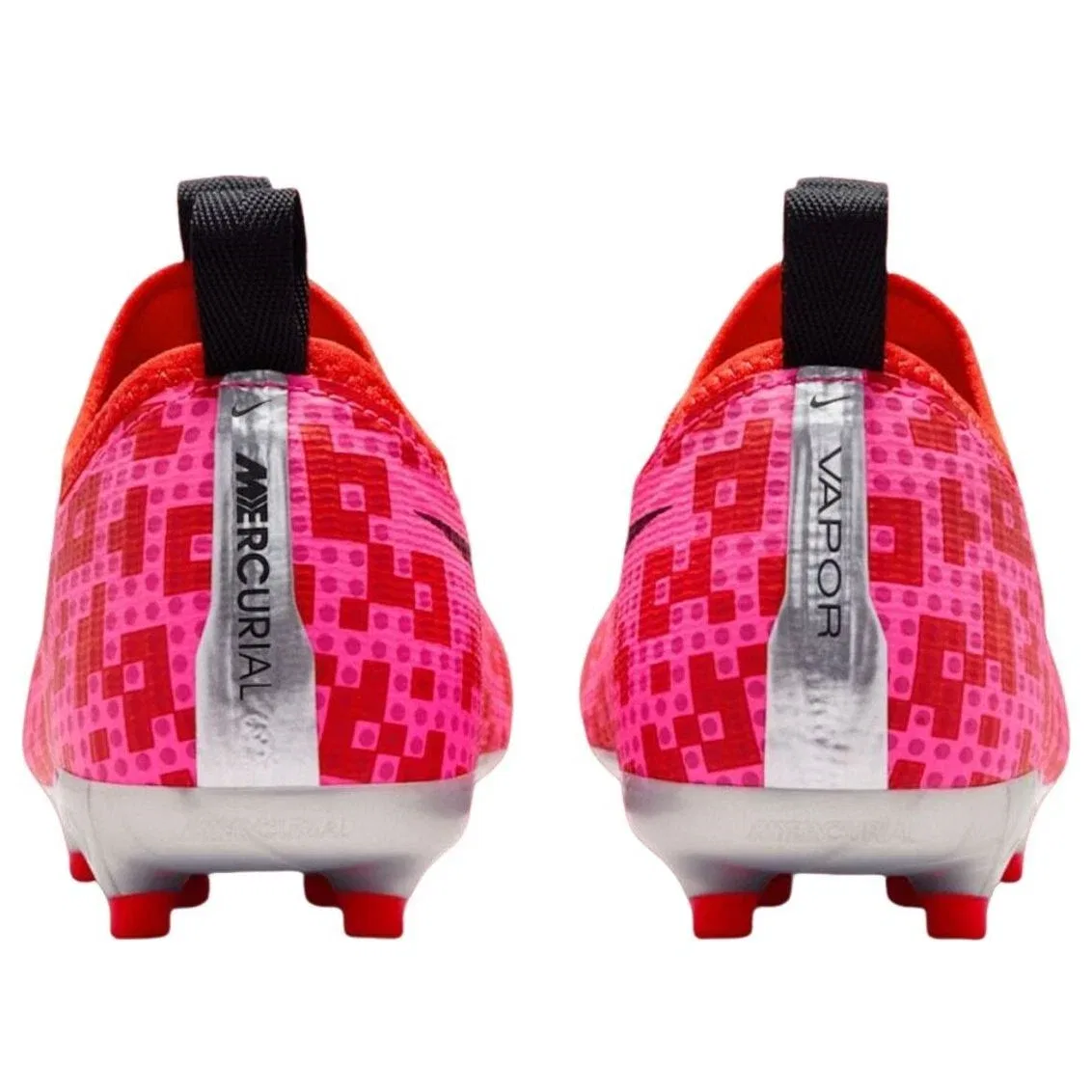Детские кроссовки для футбола с шнуровкой Nike Mercurial Vapor Rush Red University Gold, Красный — фото 4
