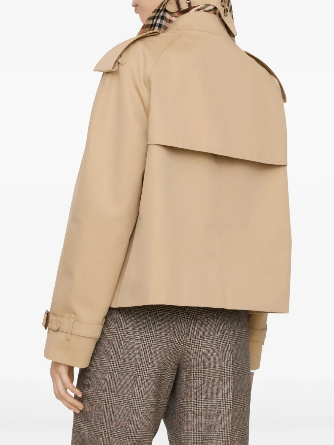 Укороченный тренч Mayfair Heritage Burberry, нейтральные цвета — фото 4