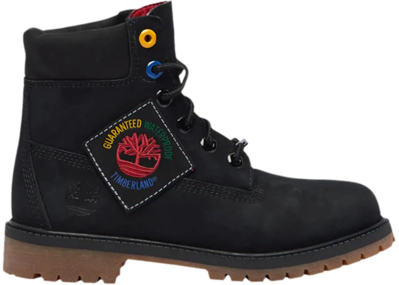 Детские ботинки с высоким берцем Timberland 6" Premium Boot, Black/Multi-Color