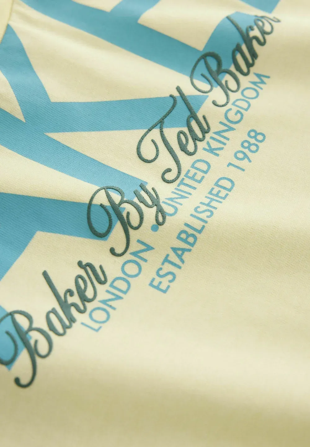 Футболка свободного кроя с графическим принтом Baker By Ted Baker, Yellow — фото 3