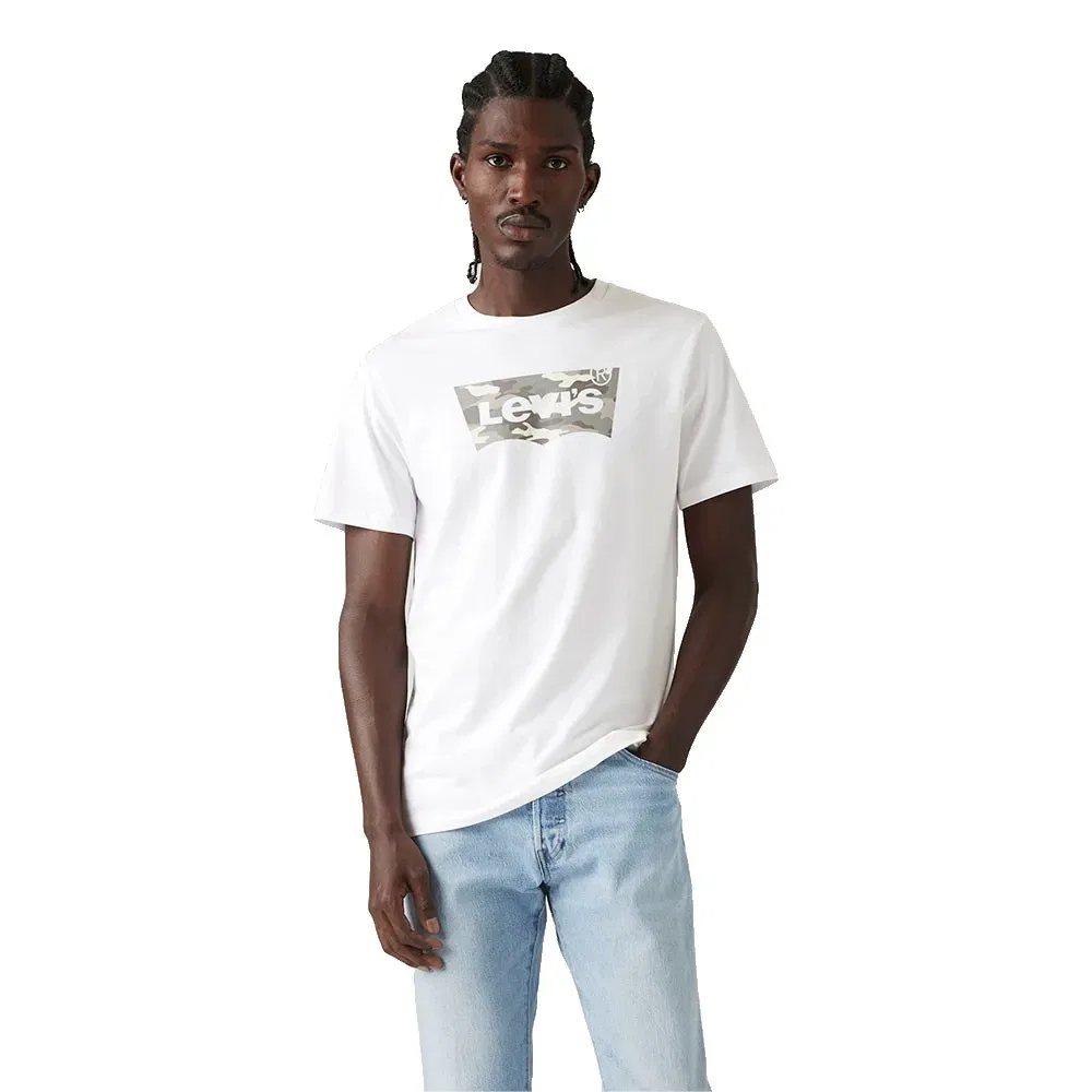 Мужская футболка с принтом 22491 Levi's, White