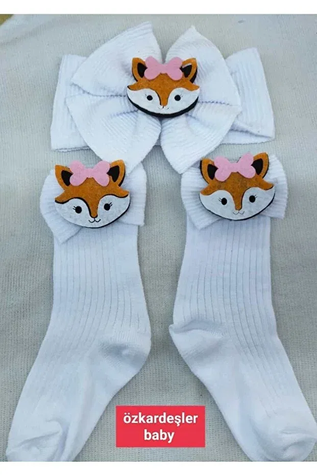 Детский комплект носков с аксессуарами Özkardeşler Baby, White