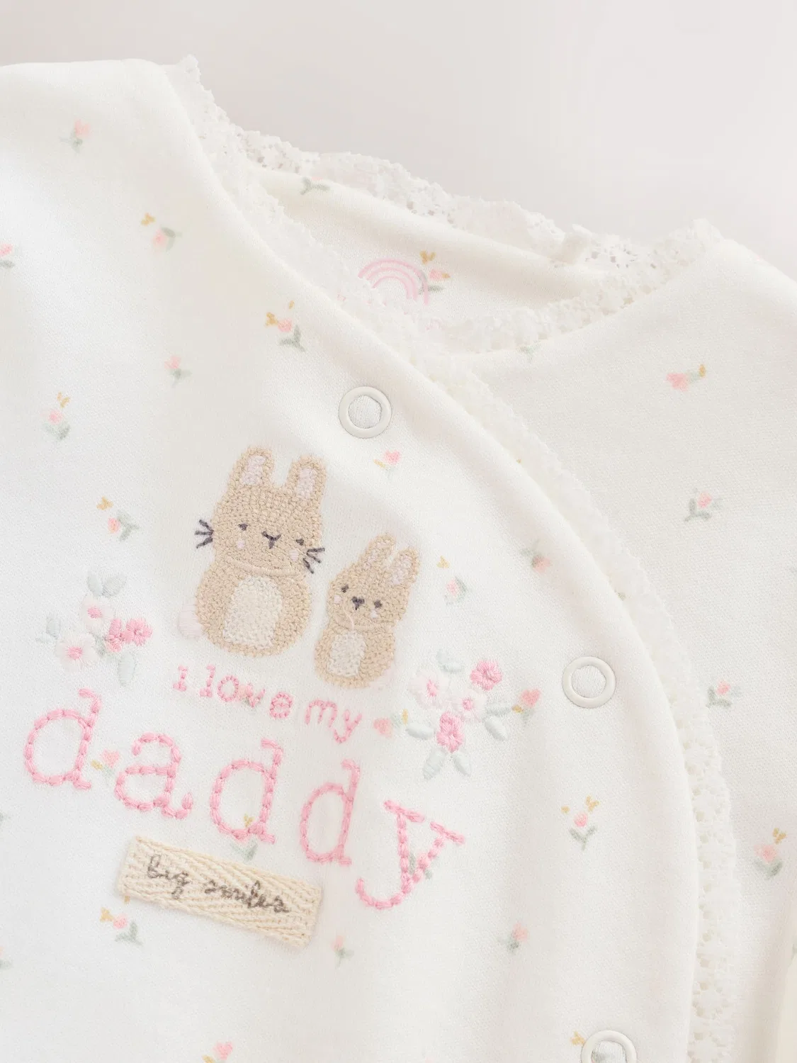 Боди-слип Next Daddy Family, экрю — фото 4